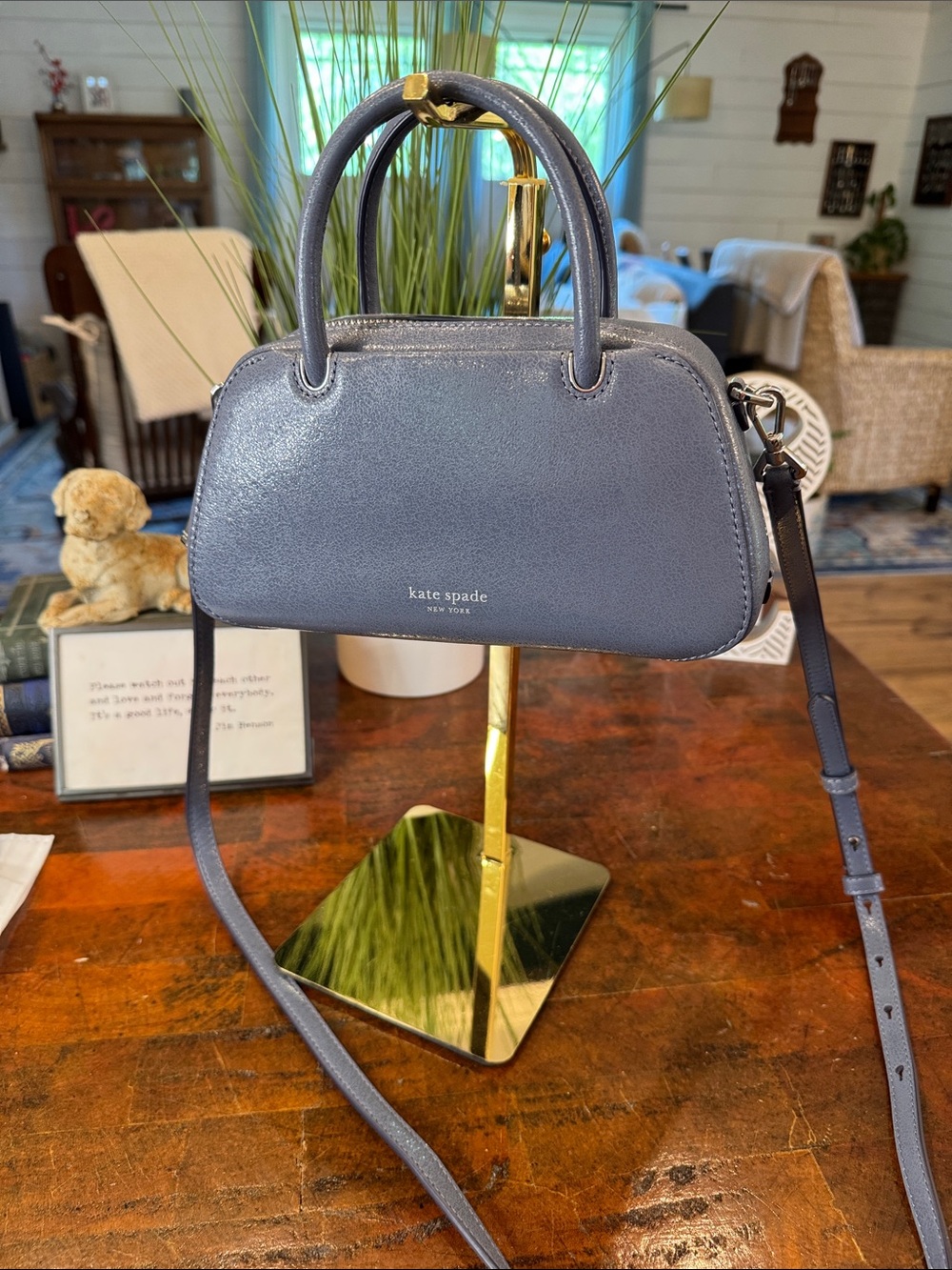 Kate Spade New York Grace Glazed Leather Mini Bag